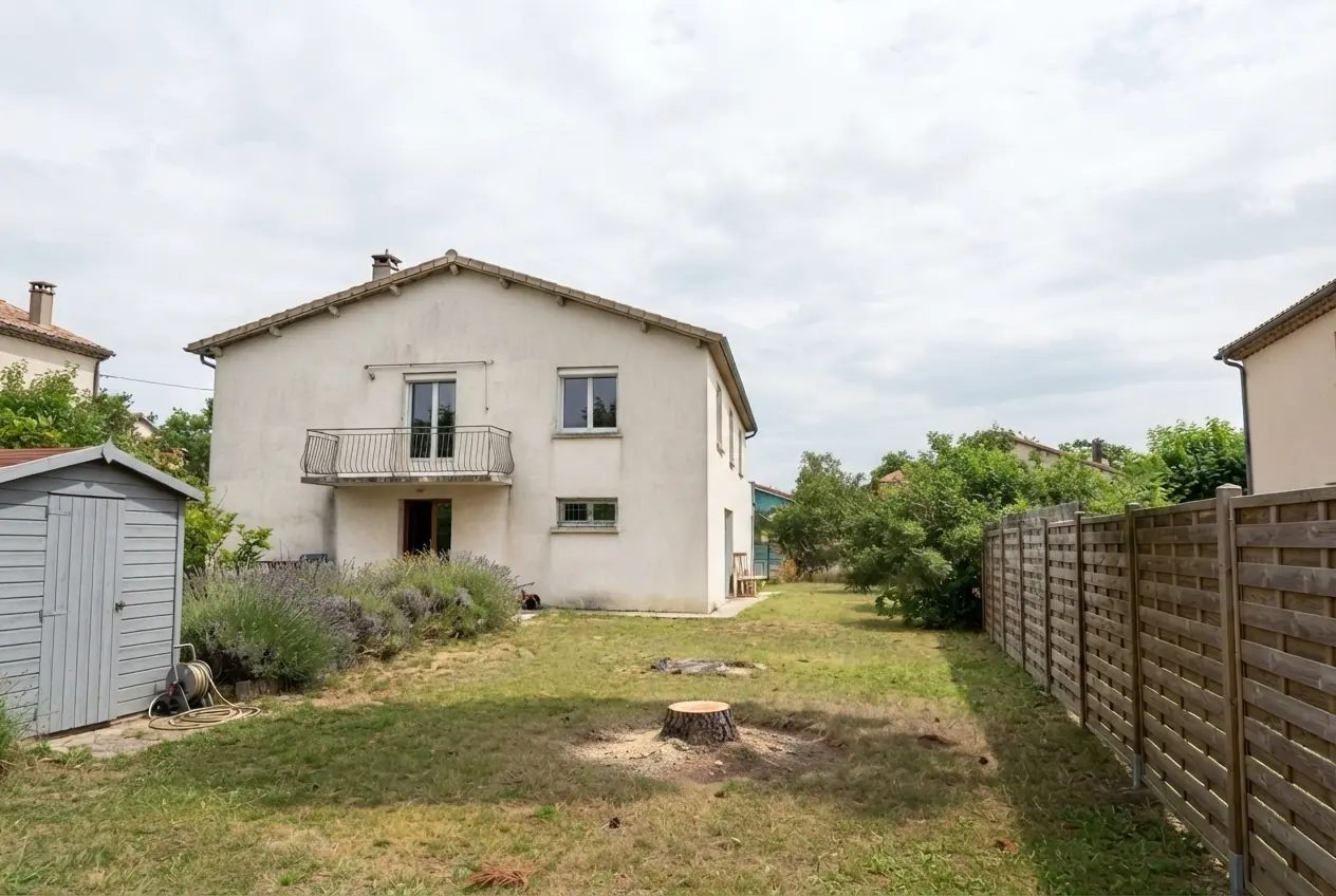 Terrain dégagé après démontage du pin à Guilherand-Granges